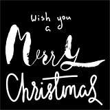 Merry Christmas vector calligraphy lettering