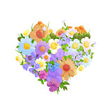 Floral bright background