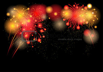 Hot festive fireworks