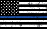Police Support Flag Illustration