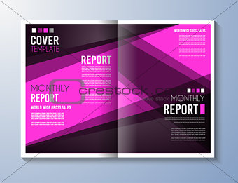 Brochure template, Flyer Design or Depliant Cover for business 