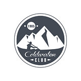 Mountain Coldwater Club Emblem Design