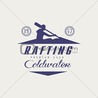 Coldwater Rafting Emblem Design