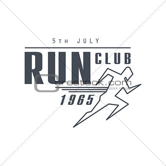 Run Club Black Label Design