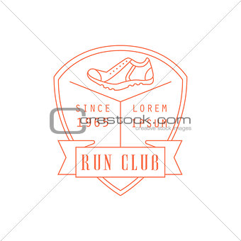 Run Club Red Label Design