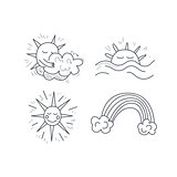 Sunny Weather Icons Set