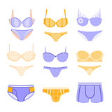 Comfortable Underwear In Pastel Colors Matching Sets