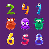 Numbers Shaped Animals And Other Jelly Creatures Set