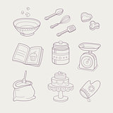 Baking Related Objects Set