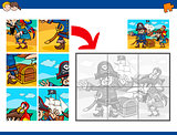 jigsaw puzzle task with pirates