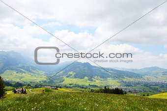 Apenzell mountain in Switzerland