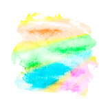 Watercolor mixed colors