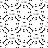 seamless pattern with bone for dog. vector