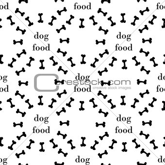 seamless pattern with bone for dog. vector