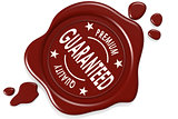Label seal of guaranteed