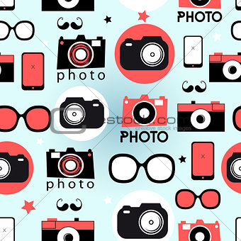 Graphic pattern of cameras