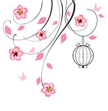 cherry blossom swirls