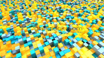 glowing cubes background
