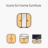 Icons for home furniture