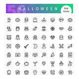 Halloween Line Icons Set