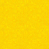 Line Learning Yellow Tile Pattern