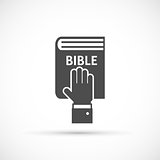 Hand on the Bible icon