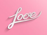Love lettering Greeting Card