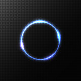 Vector glowing colorful circle.