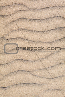 detail of micro dunes on a beach