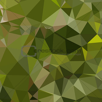 Sap Green Abstract Low Polygon Background