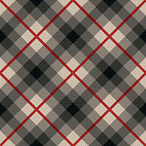 Diagonal seamless fabric pattern in gray and red