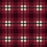 Rectangular seamless fabric pattern in red and gray