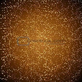 Beautiful golden stars abstract background.