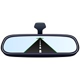 Car mirror and the road-2
