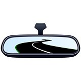 Car mirror and the road-3