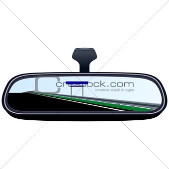 Car mirror and the road-6