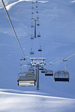 Chair-lift at early morning