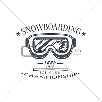 Ice Club Championship Emblem Design