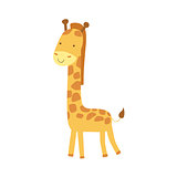 Giraffe Stylized Childish Drawing