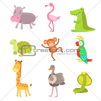 African Animals Icon Set