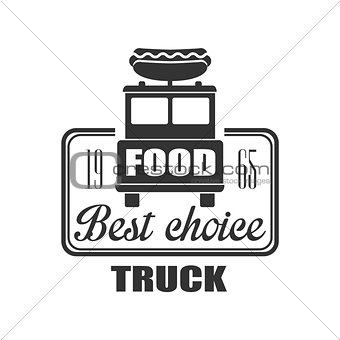 Best Choice Food Truck Label Design