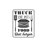 Burger Truck Label Design