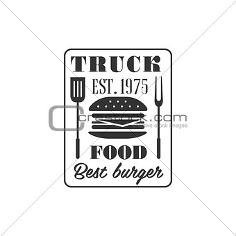 Burger Truck Label Design