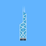 Chinese Bank Headquarters Building In Hong Kong Simplified Icon
