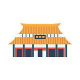 Classic Chinese Style House Simplified Icon