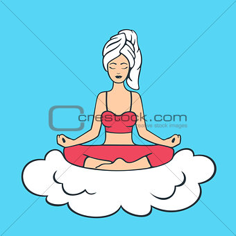 Lotus Pose Yoga Girl