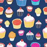 Pattern color delicious cakes