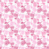 seamless pattern with abstract flowers. vector