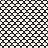 Vector Seamless Rounded Lines Oriental Pattern
