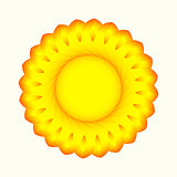 stylized image of the sun